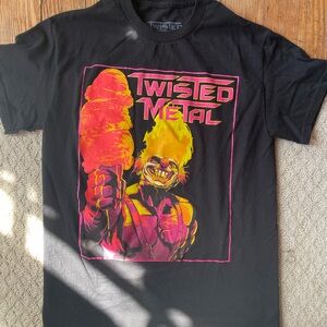 Twisted Black and Pink Graphic Tee